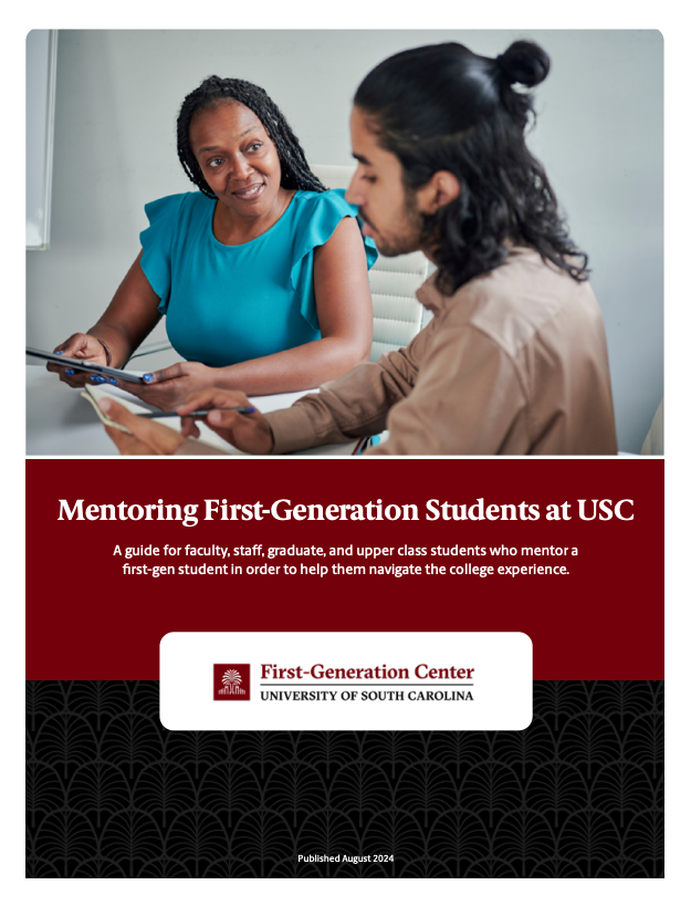 2025-2026 First-Gen Mentor Guide PDF cover