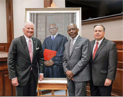 Chief Justice Beatty with the Governor