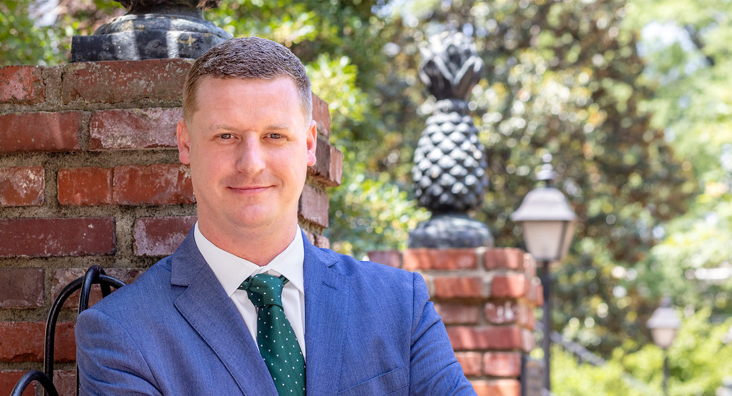 Head and shoulders photo of Zachary Winkelmann outdoors