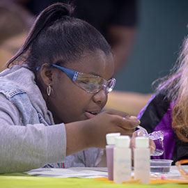 girl at a university of possibilities program