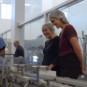 Two women working on supply-chain