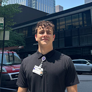 Benedek Horovitz on street in Chicago